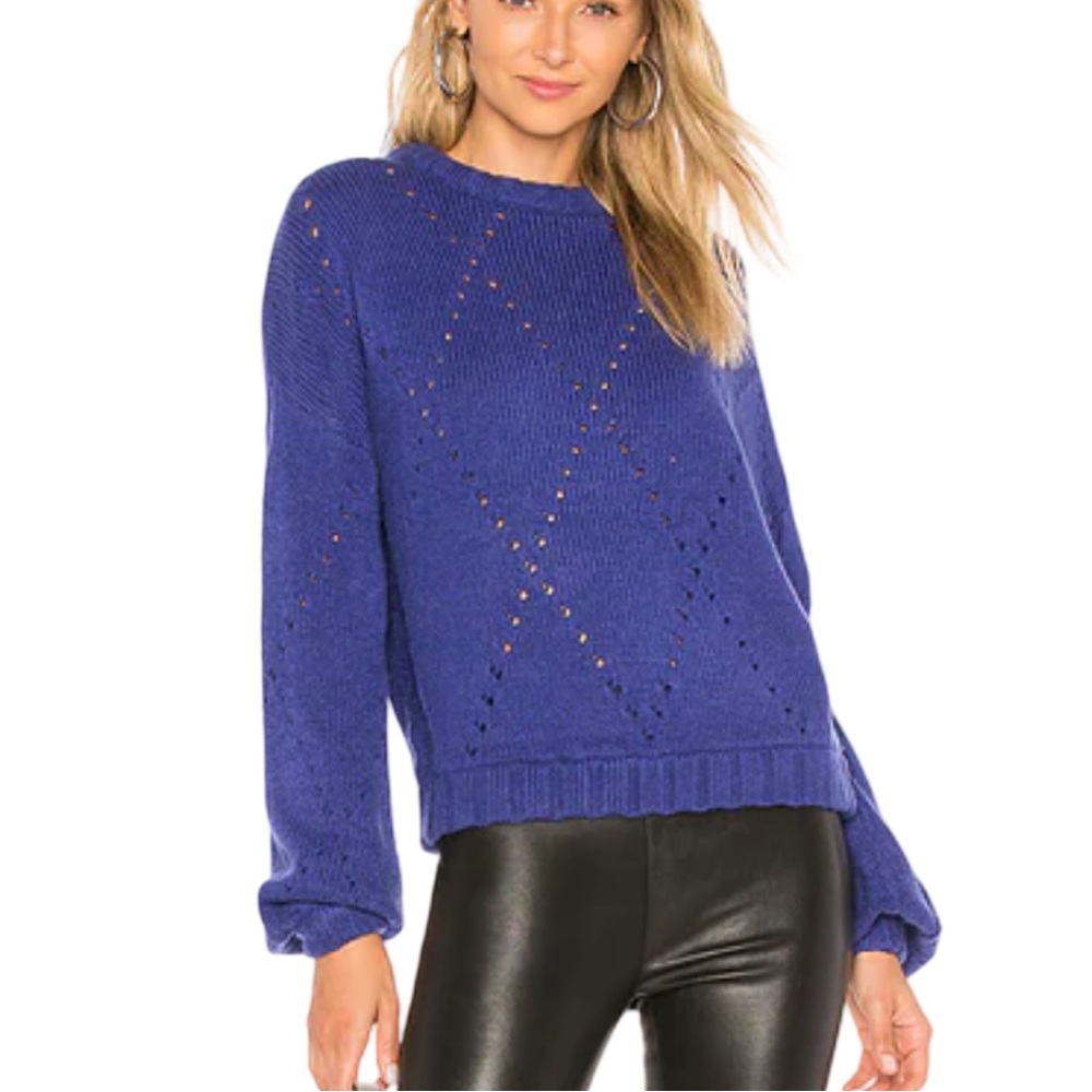 For Love & Lemons Mia Pointelle Sweater